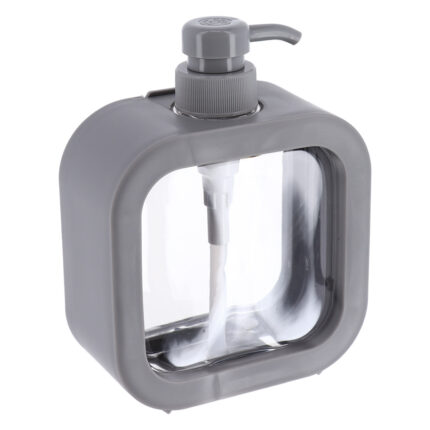 DISPENSADOR DE JABON PE Y PP 500ML GRIS