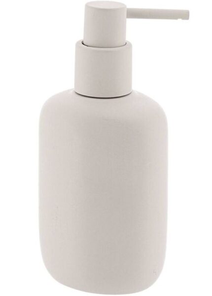 DISPENSADOR DE JABÓN DE POLIRESINA OVALADO 240 ML BEIGE